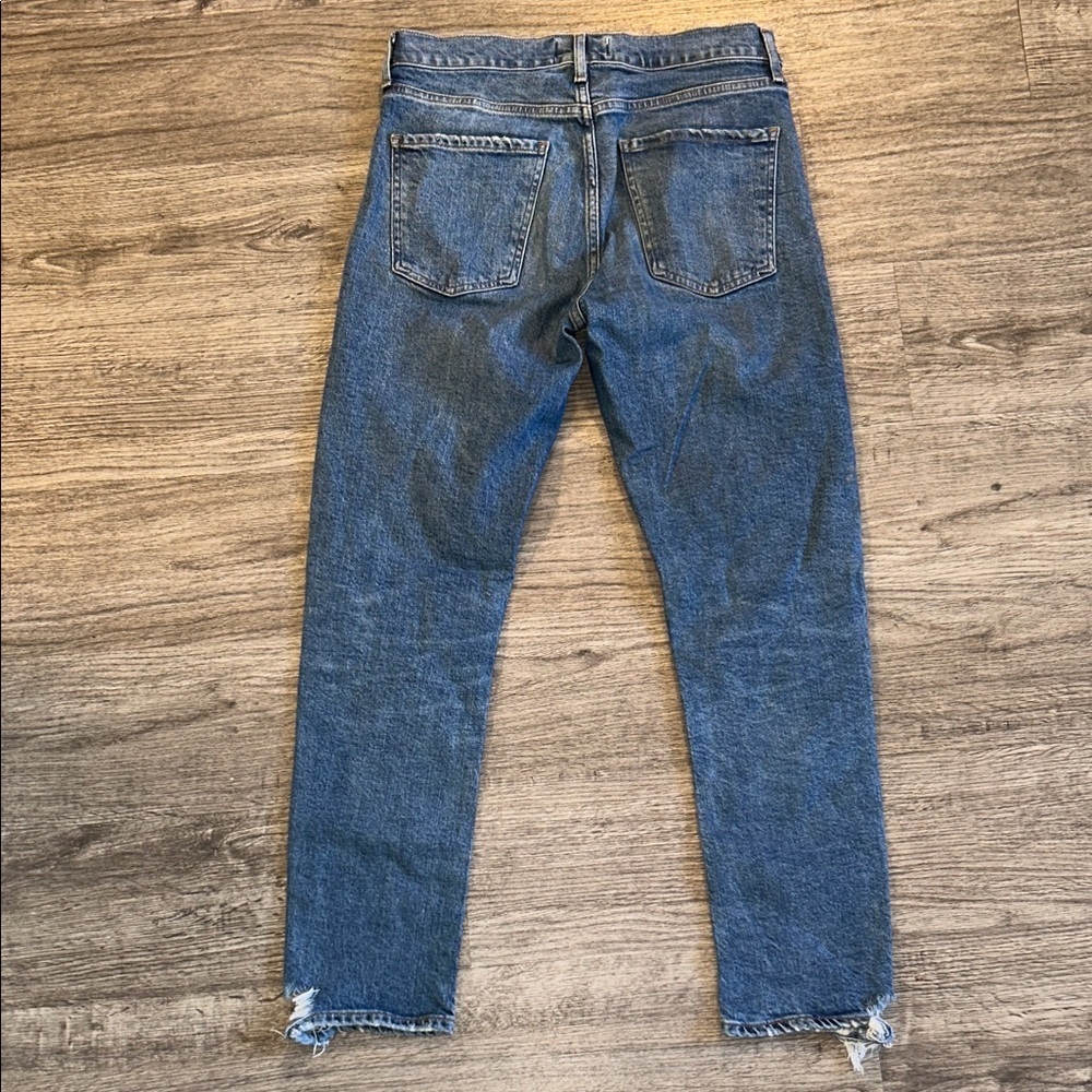 AGOLDE High Rise Straight Leg Jeans Medium Wash Vintage Wear Size 27 - Picture 4 of 13